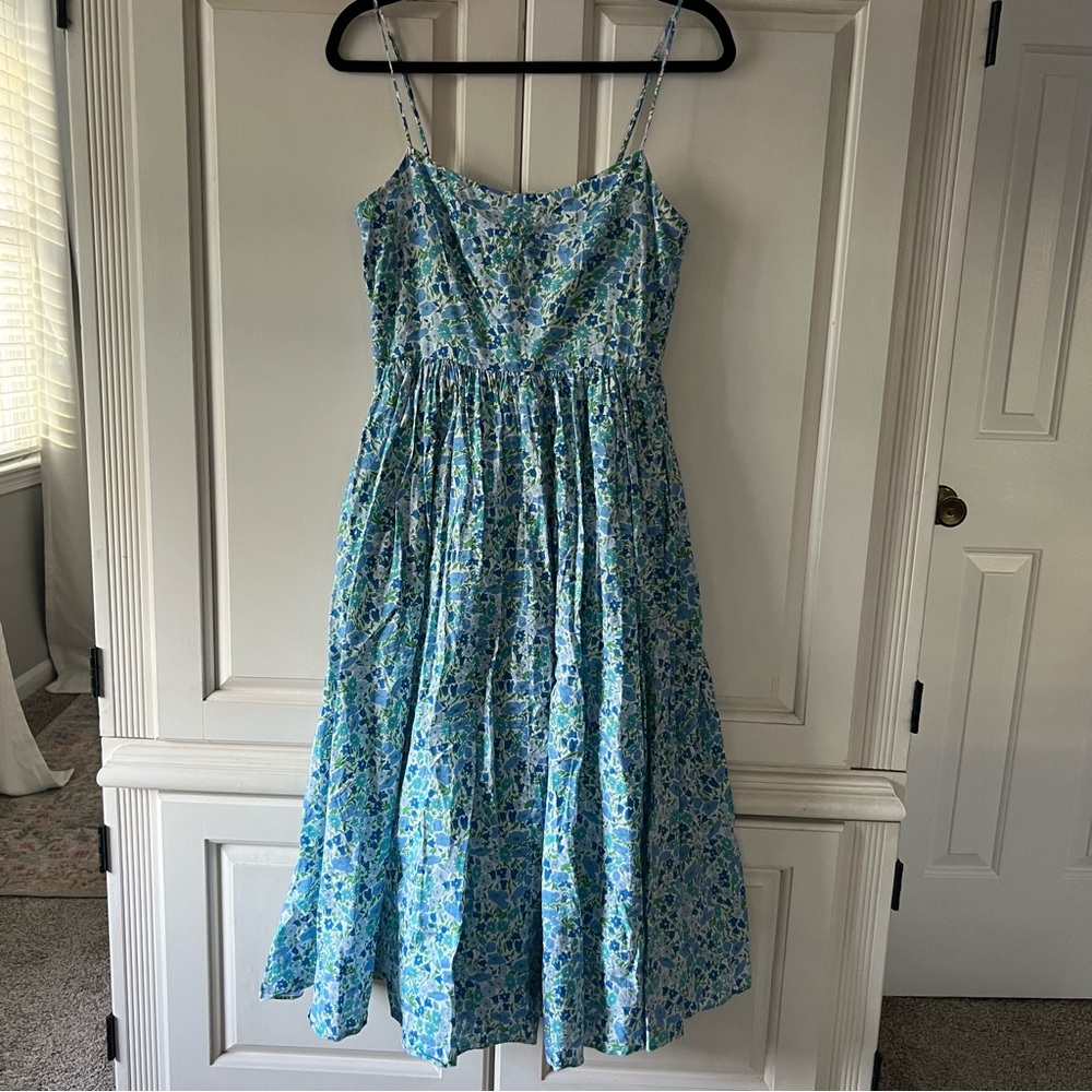 J.Crew A-line midi dress in Liberty Poppy and Daisy floral, Size 6 - Picture 6 of 14